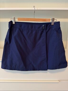 Land’s End Navy Wrap Mini Skirt Swimming bottom - Classic Solid